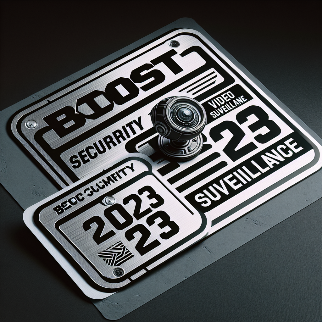 Boost Security: Top Aufkleber & Schild für Videoüberwachung 2023