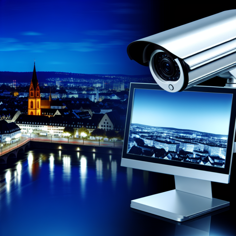 Zuverlässige Überwachung in Wiesbaden - Überwachungskamera mit Monitor: Sicherheit rund um die Uhr