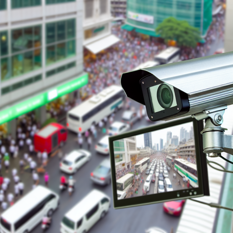 Überwachungskamera mit Monitor: Alles im Blick behalten